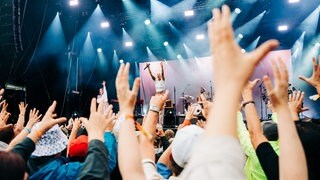 Bilder vom Pinot and Rock Festival, wo die Besucher viele Konzerte genießen konnten.