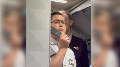 Video: Ein Pilot beruhigt Passagiere mit Flugangst mit einer Story über seine Tochter.